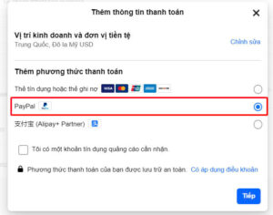 Thanh toán bằng Paypal
