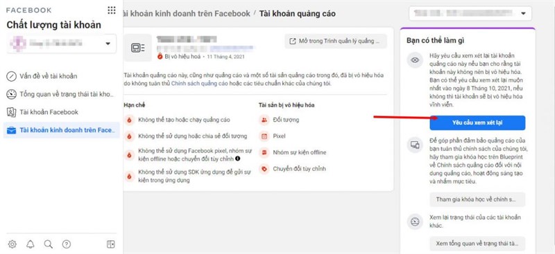 yêu cầu xem xét lại