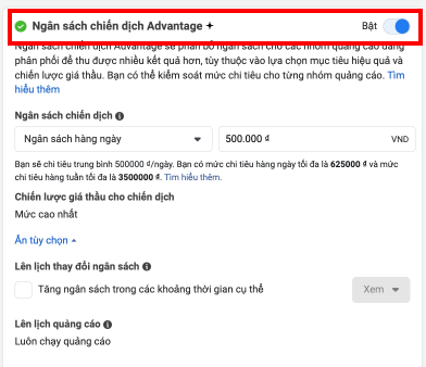 ngân sách chiến dịch