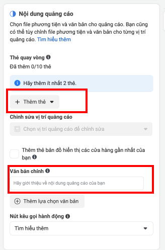 Bước 8: thêm hình ảnh/video