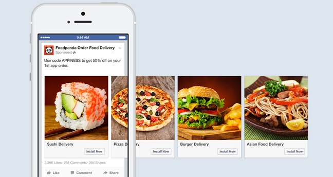 quảng cáo quay vòng Facebook