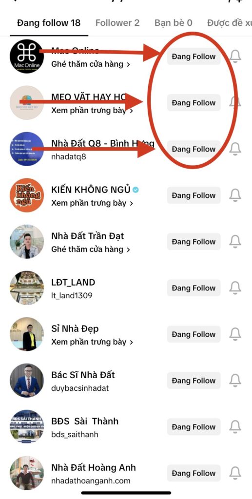 cách xóa hết follow trên tiktok