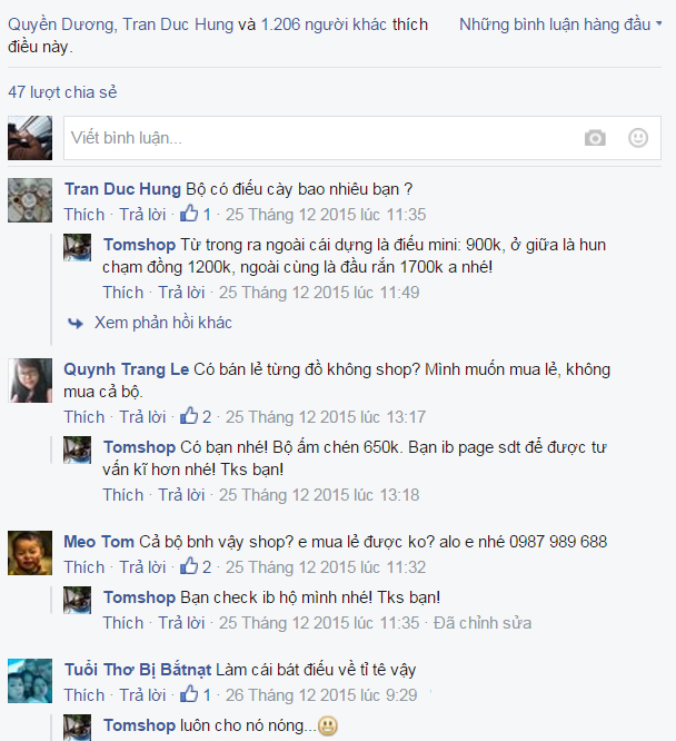 Clone dùng để tương tác bán hàng