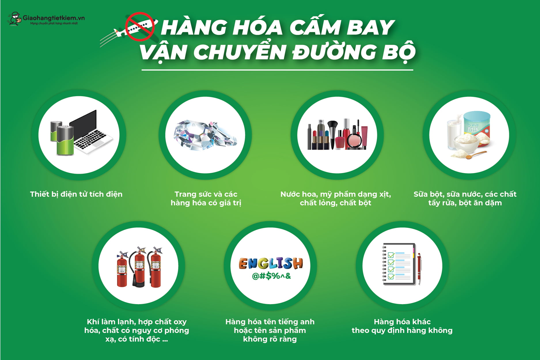 Hàng hóa cấm bay vận chuyển đường bộ