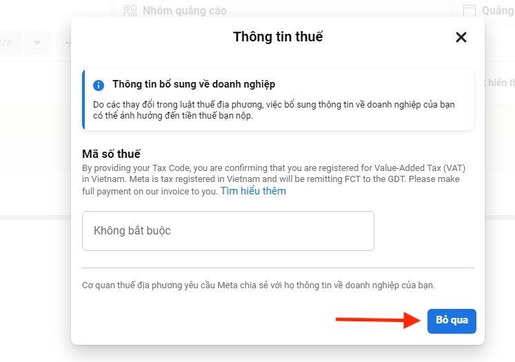 Chạy quảng cáo Facebook bị thu thuế 5%