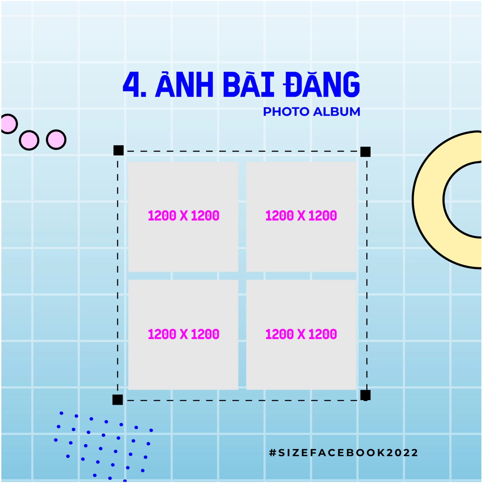 Tuân thủ thuật toán Facebook sử dụng đúng kích thước