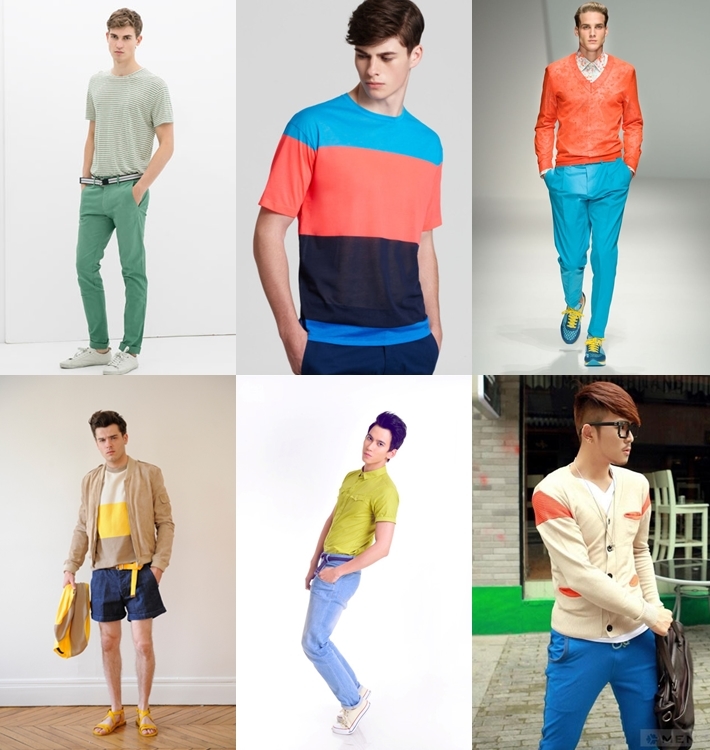 Phong cách khối màu color block thường thấy