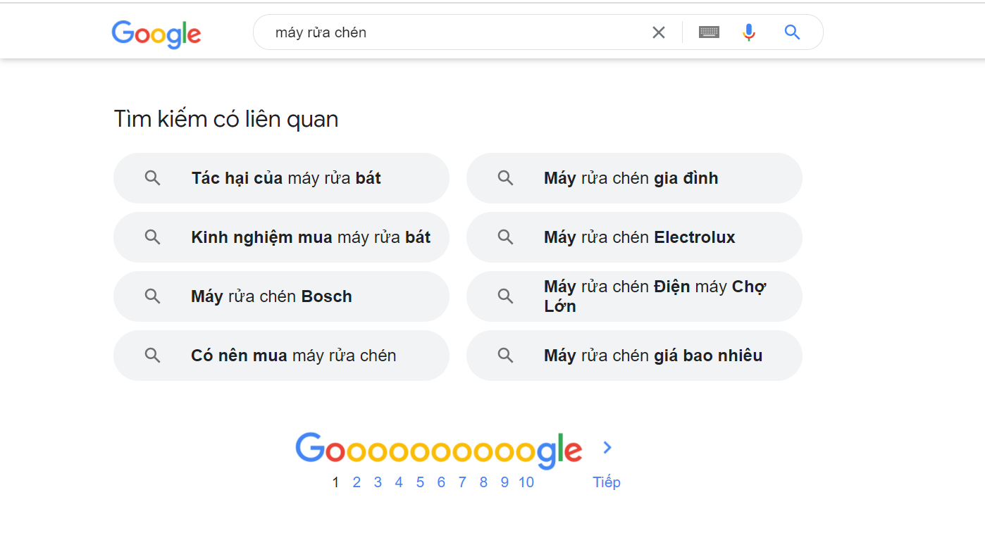 Tìm kiếm từ khóa chuẩn SEO