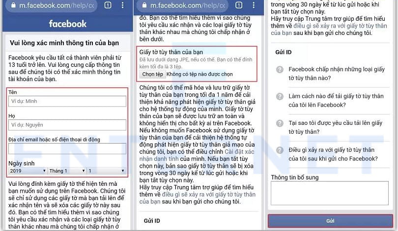 Checkpoint giấy tờ chủ tài khoản