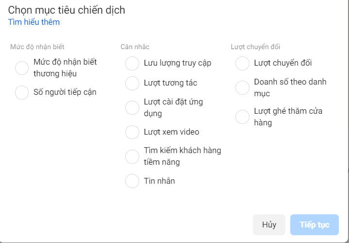 Mục tiêu chiến dịch ảnh hưởng đến CPM trong quảng cáo