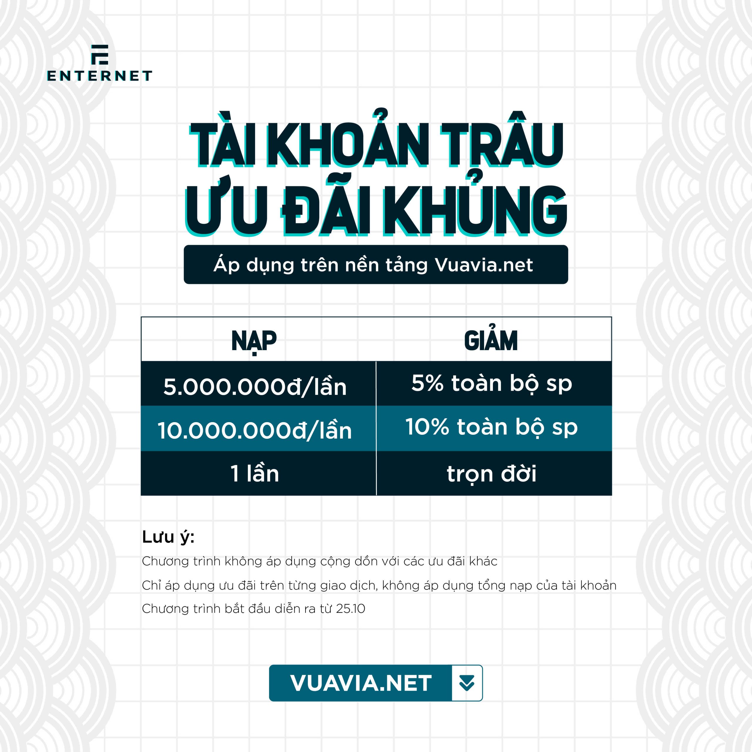 Ưu đãi Vuavia.net 