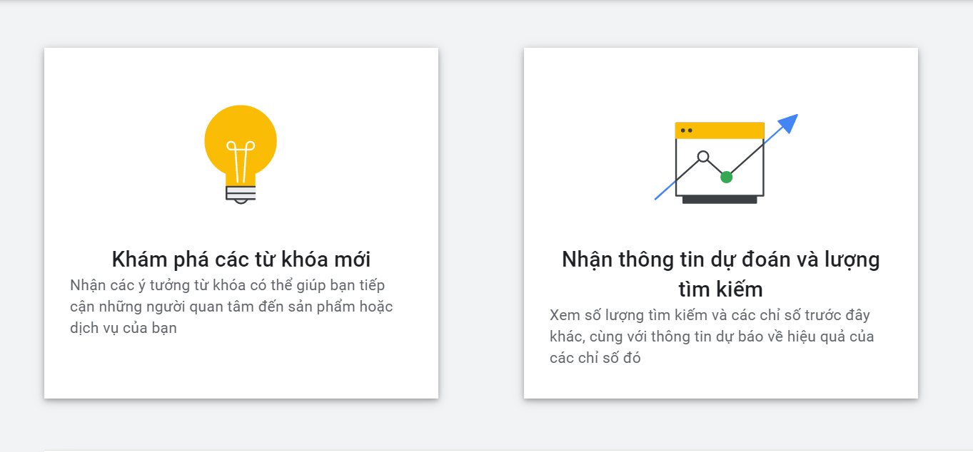 Khám phá từ khóa khi nghiên cứu 