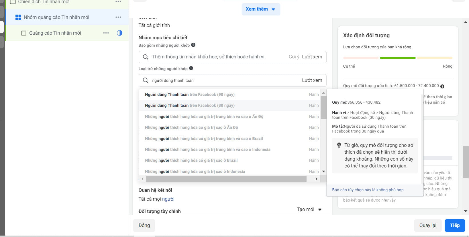 Loại trừ nick ảo khi quảng cáo Facebook