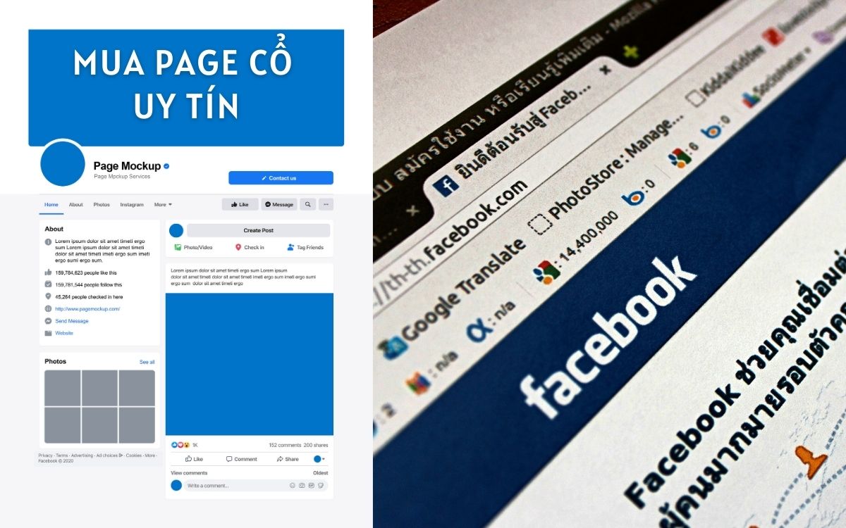 Mua page cổ chạy quảng cáo bền vững