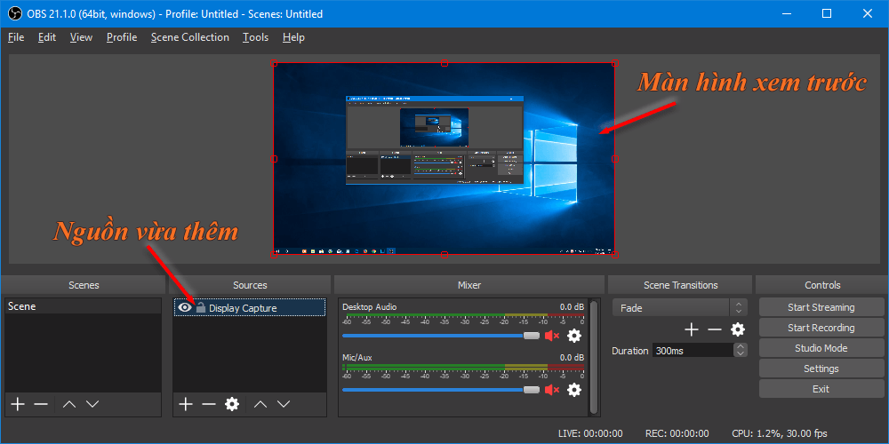 Phần mềm hỗ trợ Livestream Facebook obs studio