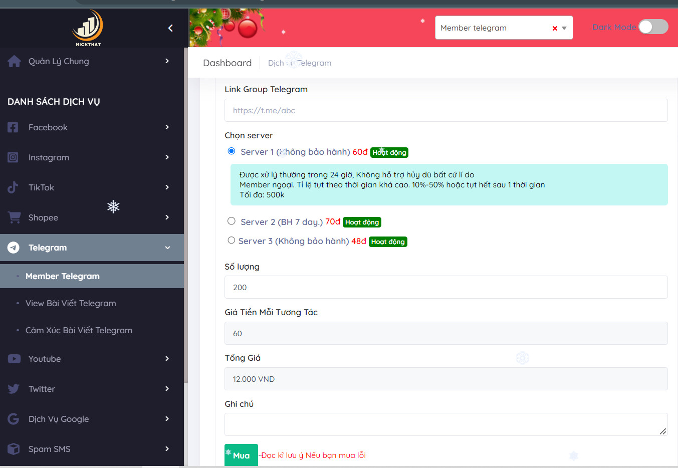 Tăng member Telegram đơn giản 