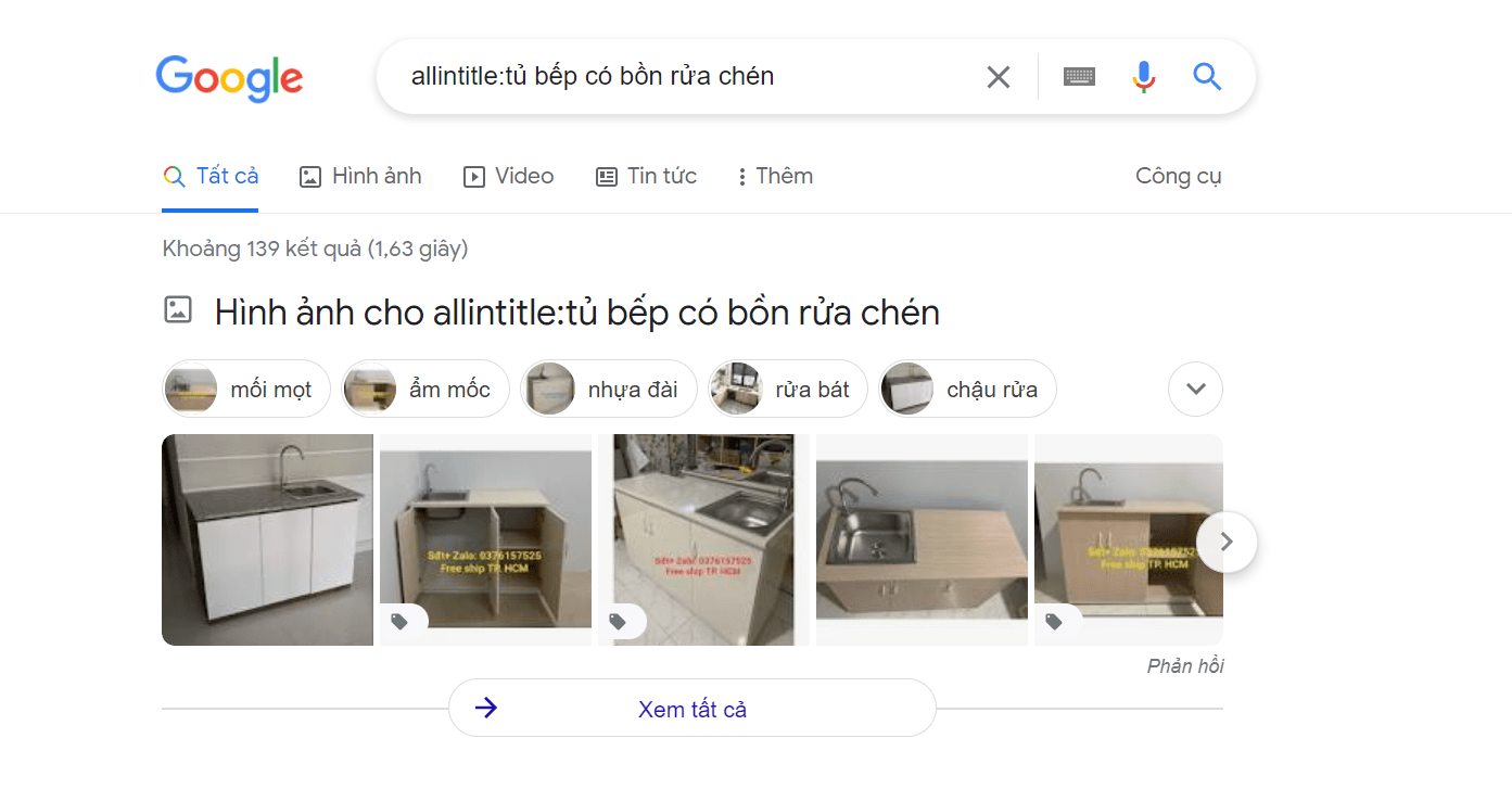 Kiểm tra số lượng bài viết chứa từ khóa trong tiêu đề