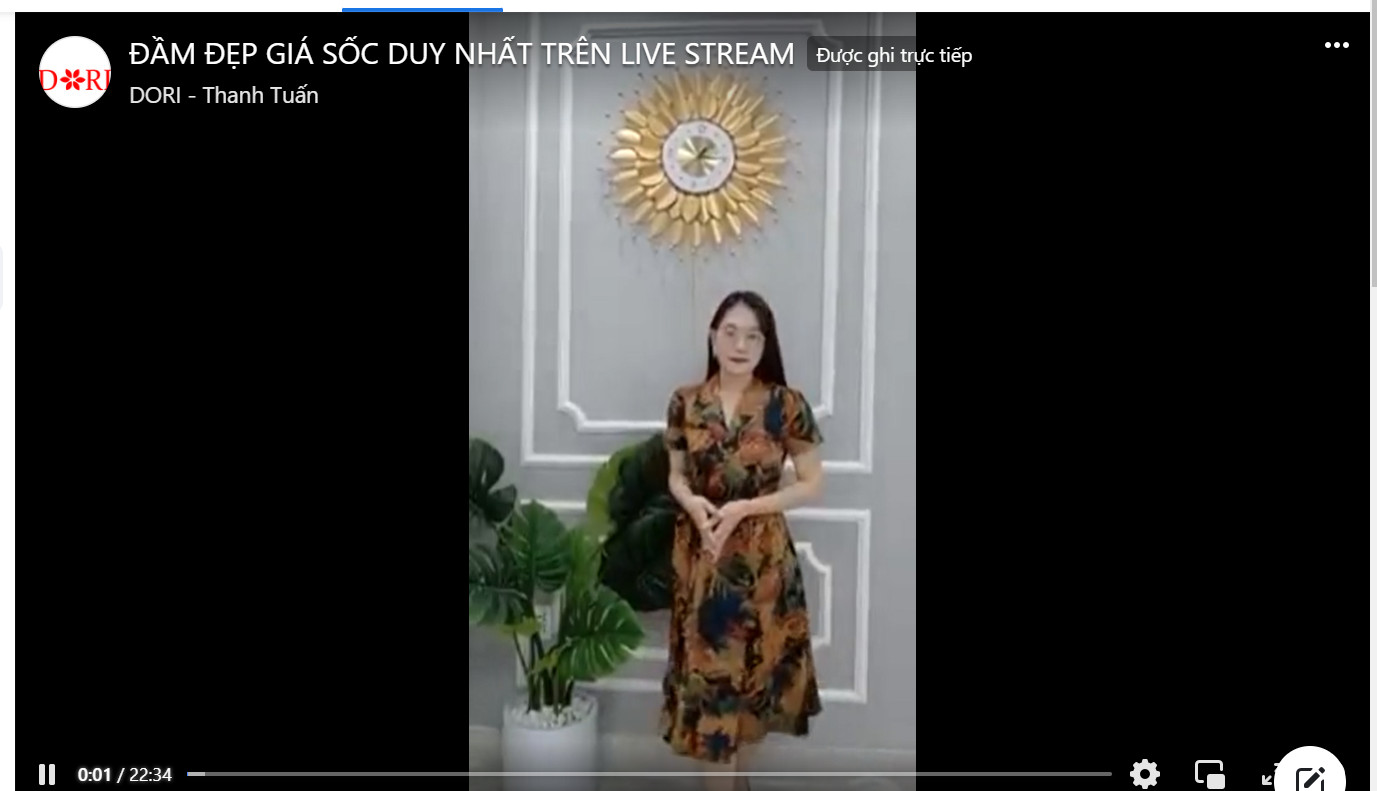 Livestream facebook bán hàng online