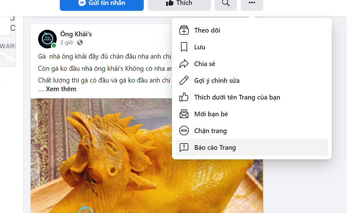 Fanpage bị report khiến bị bóp tương tác