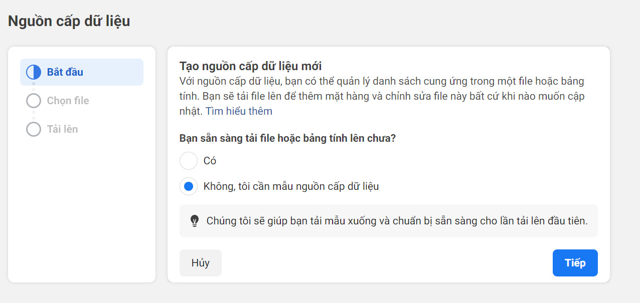 Phương thức thêm bằng nguồn cấp dữ liệu