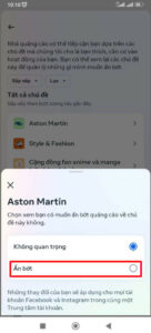 Ẩn bớt quảng cáo Facebook