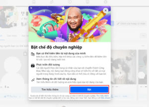Bật chế độ chuyên nghiệp Facebook